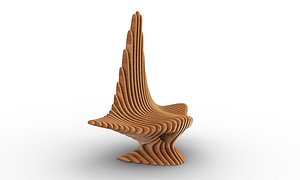 design parametric leaf chair 3D
