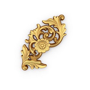 Decorative Classic Corner Element 01