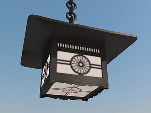 old japanese meiji temple 3d model