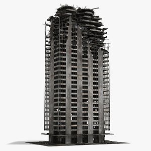 Ruined Damaged Building 5