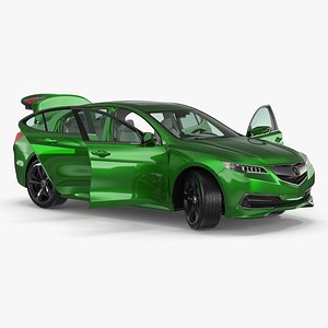 Acura TLX Luxury Sedan Rigged