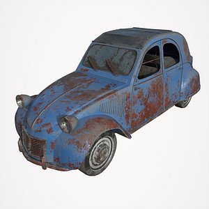 car abandoned 3D model