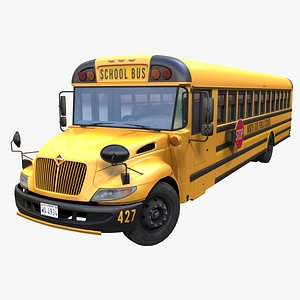American school bus 3D model