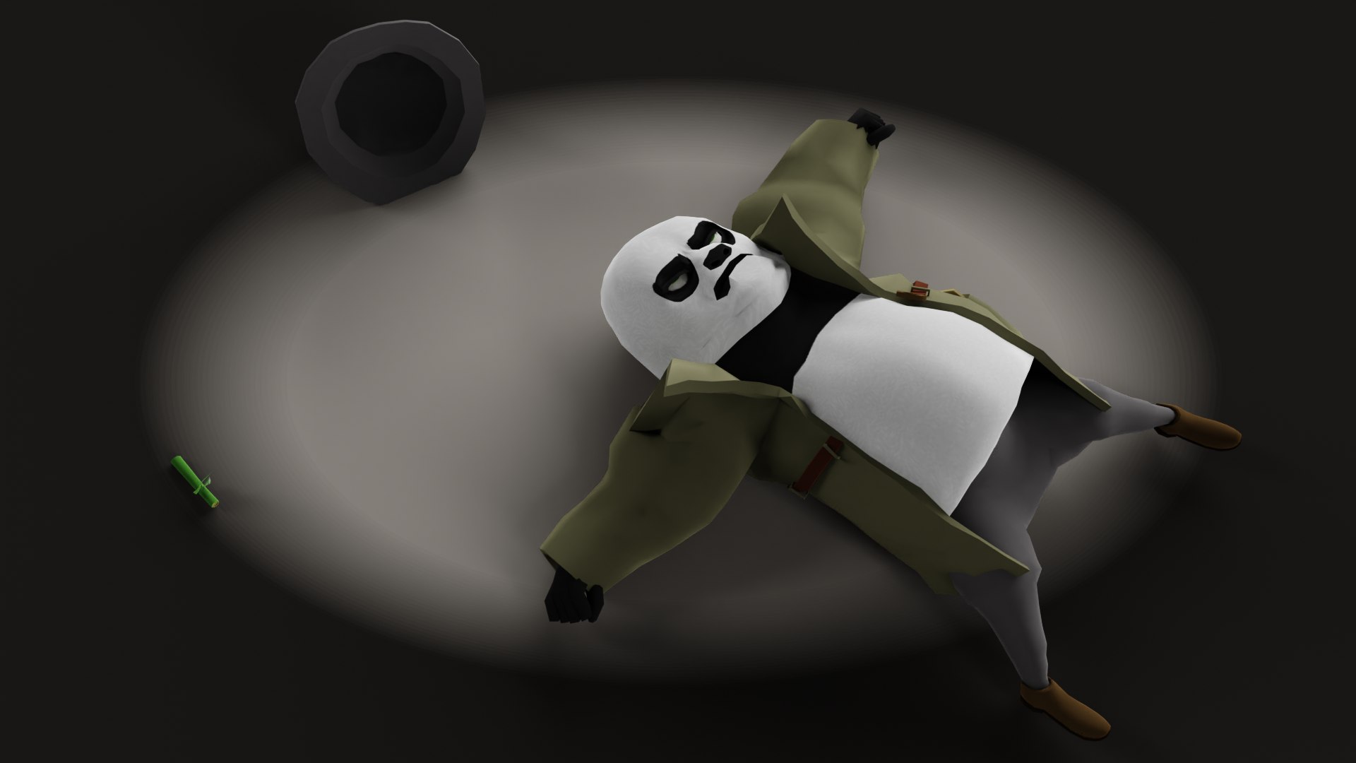 Cartoon Detective Panda Character 3D Model - TurboSquid 2236766