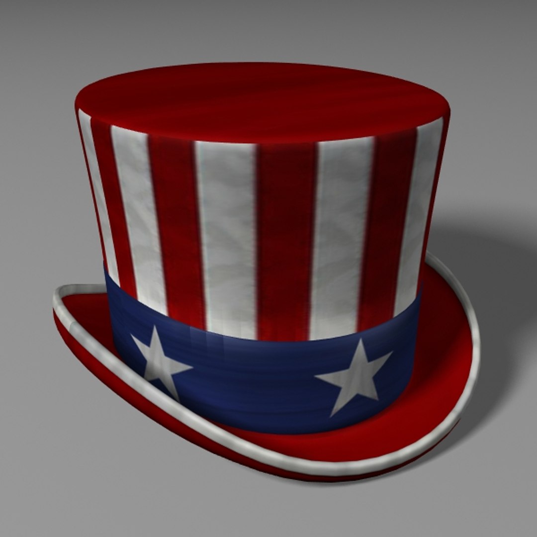 3ds Max Hat Stars Stripes