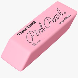 Pink Pearl Eraser 3D