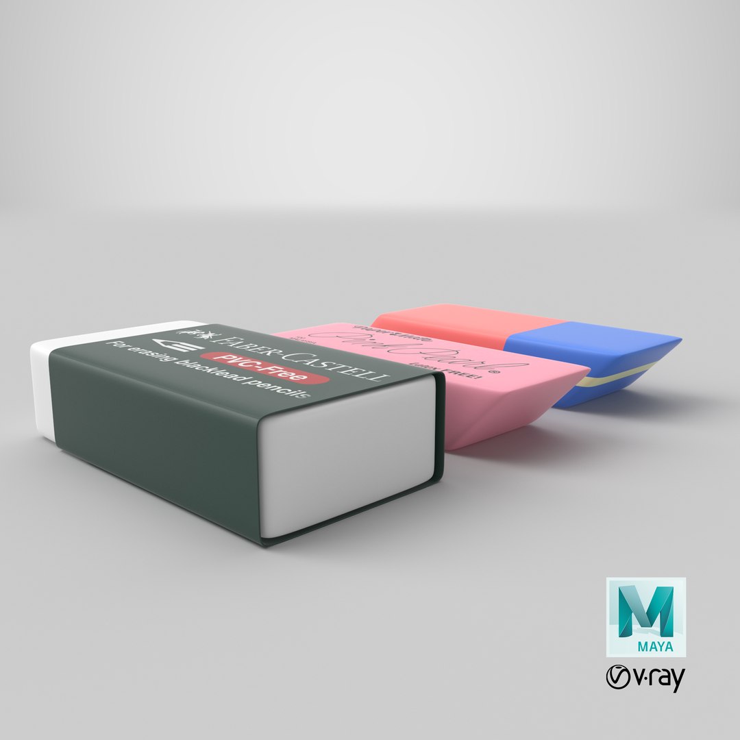 Pink Pearl Eraser 3D https://p.turbosquid.com/ts-thumb/XS/oHwpF9/P7/stemcell_maya_vray_render/png/1635573680/1920x1080/fit_q87/7e0b5cd406701439cc651170df68c8a0612c471b/stemcell_maya_vray_render.jpg