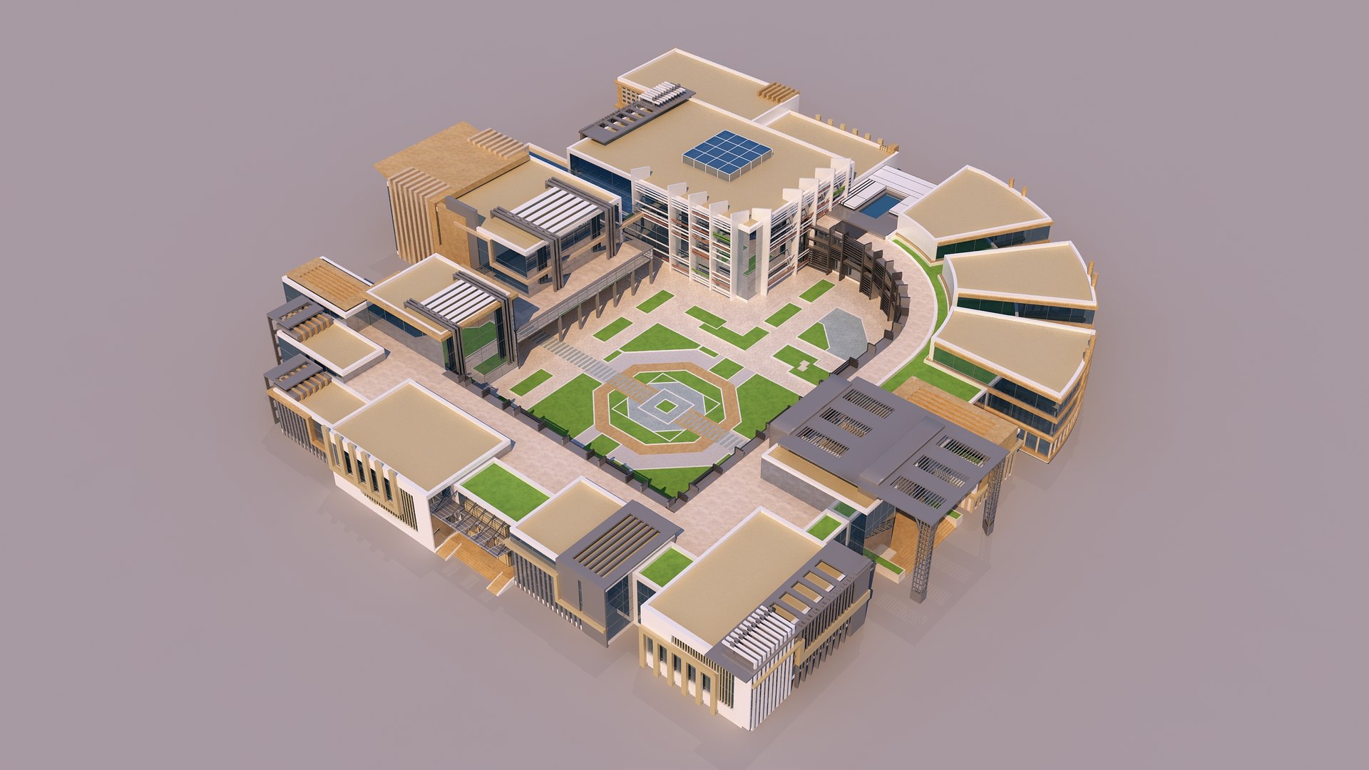 3D 0203 - Modern Building Model - TurboSquid 2241475