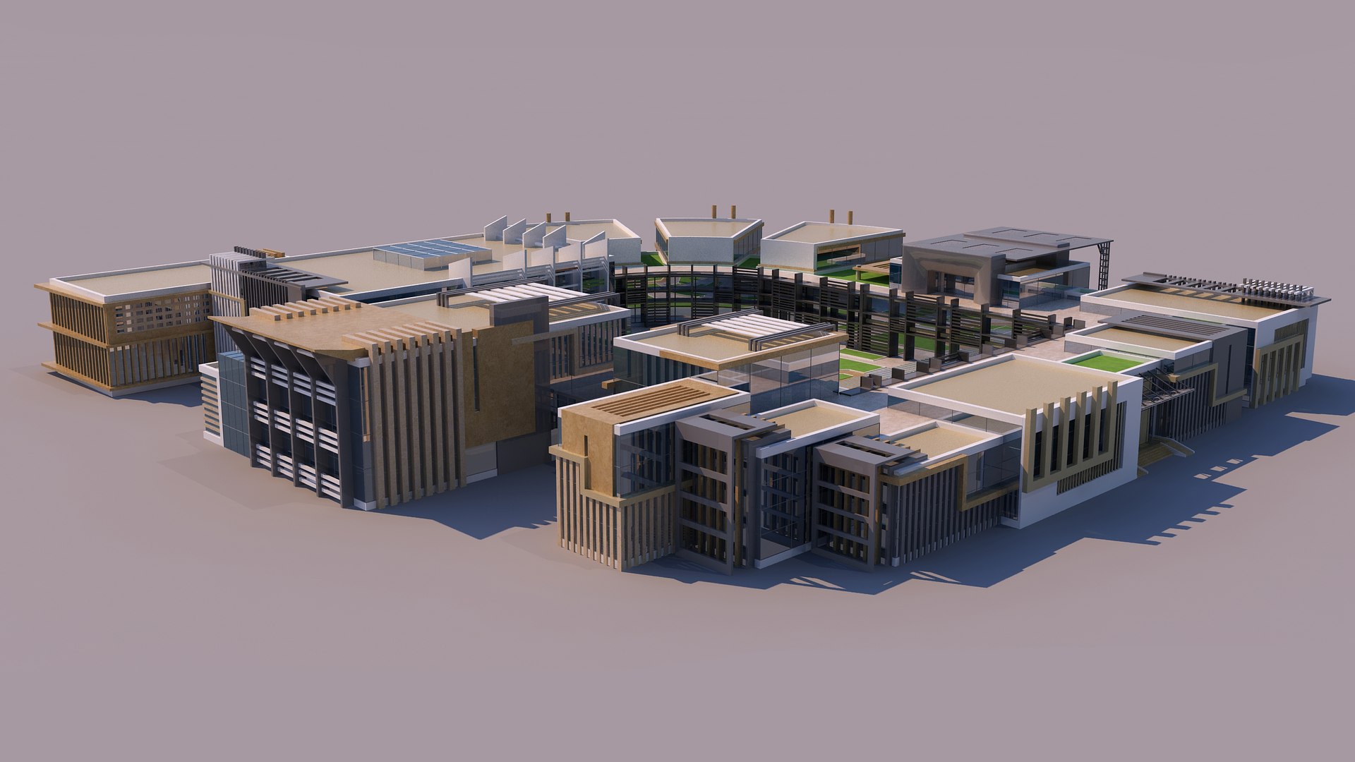 3D 0203 - Modern Building Model - TurboSquid 2241475