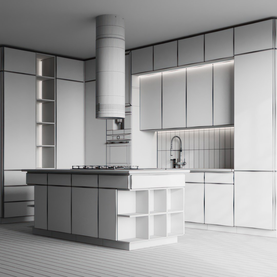 Kitchen 070 Model - TurboSquid 2064461