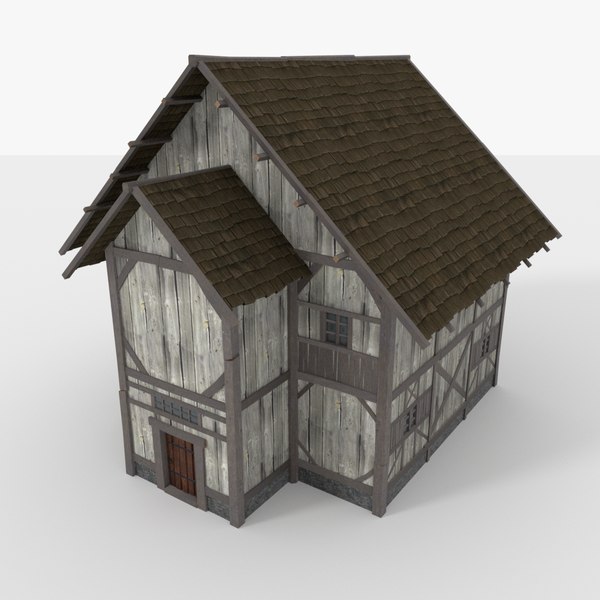 Medieval wooden house 3D model - TurboSquid 1401601