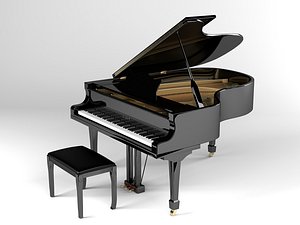 Grand piano 3D model