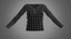 Camiseta con cuello henley Mujer
