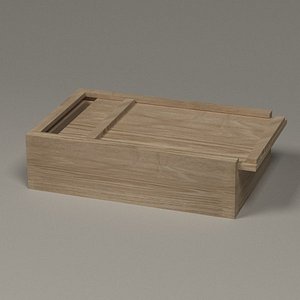 wooden box 3d model