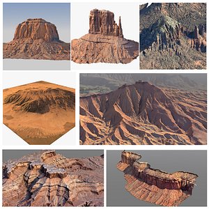 Sandstone mesa cliffs bundle - 30% off