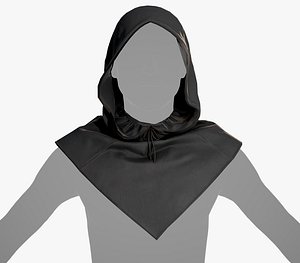 Black Medieval Hood