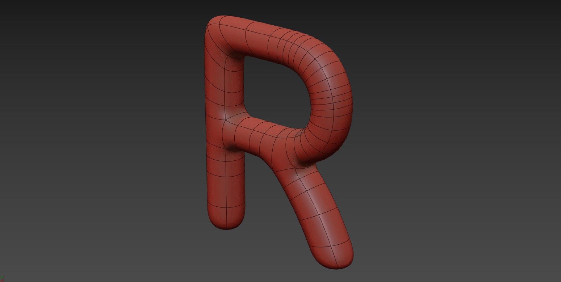 3D Model Letter R Orange - TurboSquid 1865794