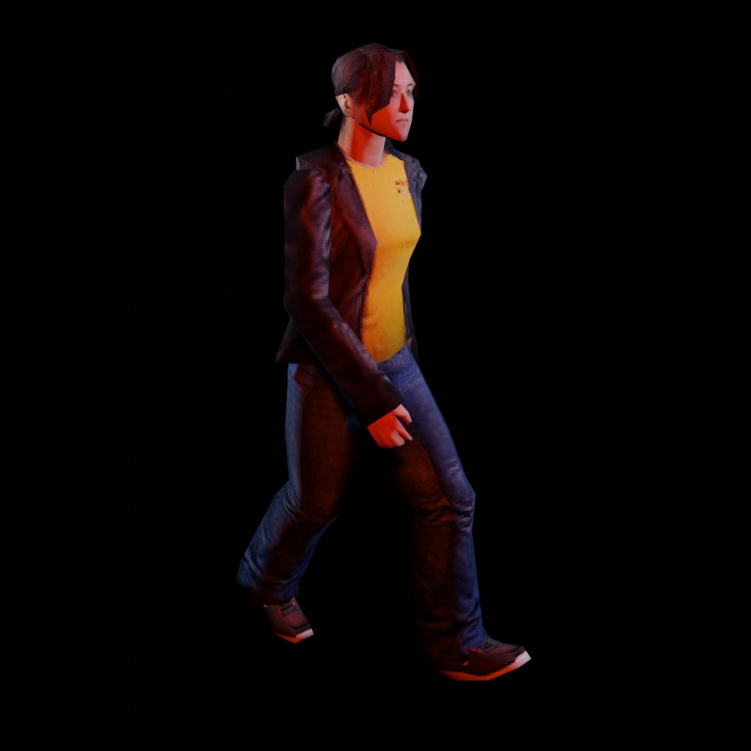PSX PS1 Female Character 1 Model - TurboSquid 2288695