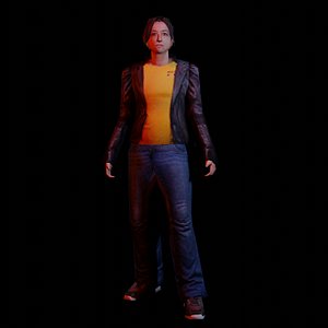 PSX PS1 Female Character 1 model