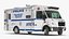 NYPD Mobile Command Center Lights On Rigged for Cinema 4D