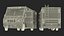 NYPD Mobile Command Center Lights On Rigged for Cinema 4D