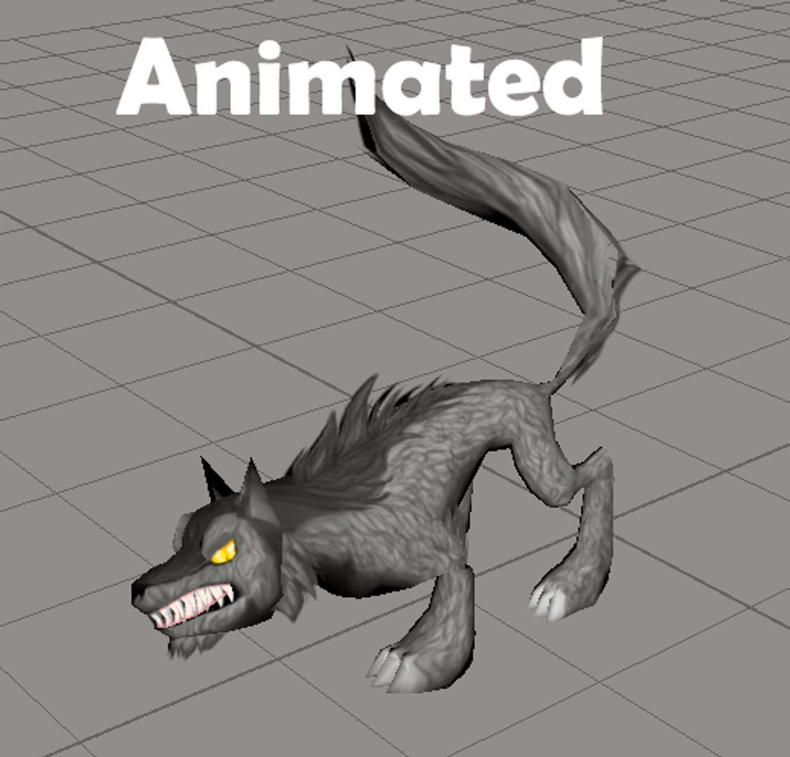 Rigged Wolf Animations 3d Model Turbosquid 1353700