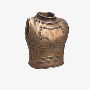 3D Ancient Armor Marmes 3D Model Game Ready PBR Low Poly