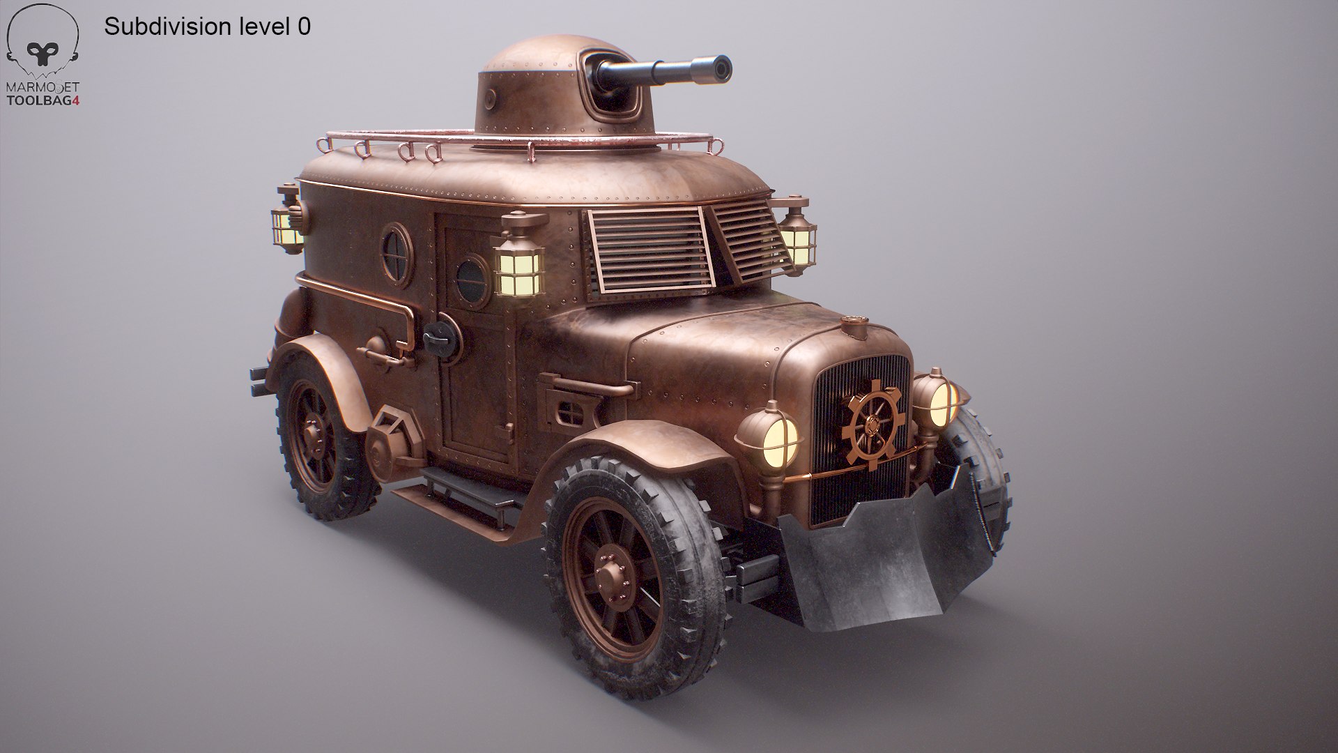 Steampunk Armored Van 3D Model - PBR Textured Vehicle 3D https://p.turbosquid.com/ts-thumb/XT/bJAUBk/Ip/spv_toolbag_003/png/1764538899/1920x1080/fit_q87/47fe1d1dfc0bd78ece2e28310b648eccb0eee42f/spv_toolbag_003.jpg