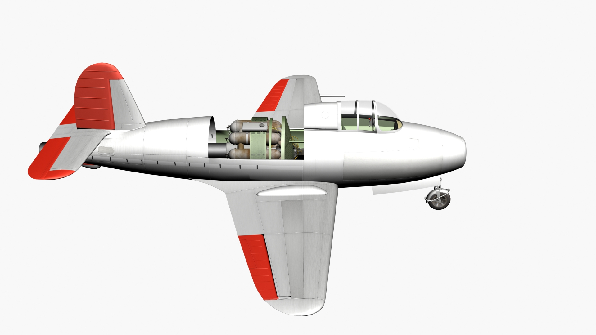 3D Gloster E28-39 Pioneer Jet Prototype - TurboSquid 2081563