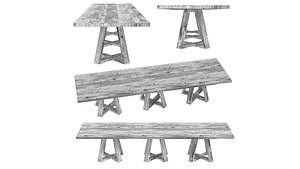 Clubcu RECLAIMED ELM DINING TABLE