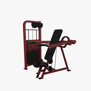 Over Head Press Machine 3D model