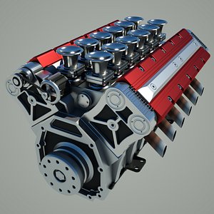 modèle 3D de Moteur compresseur V8 - TurboSquid 844513