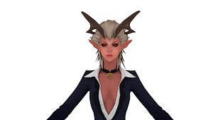 3D Demon girl model