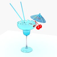 Blue cocktail