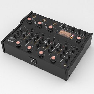 Professional 4-channel rotary mixer Pioneer Euphonia AlphaTheta 3D model