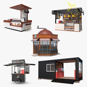 Coffee Shops Collection 4 3D