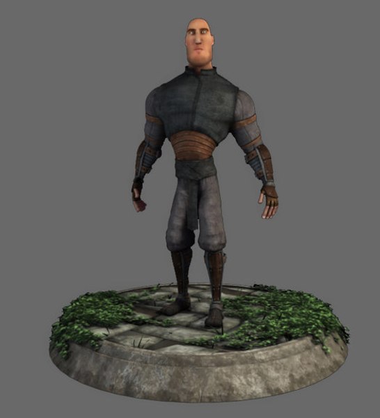 3d 3ds rigged stylized character