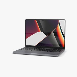 3D model Apple MacBook Pro 2021 14-inch Space Gray