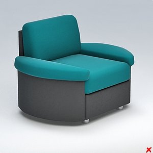 armchair chair 3d model