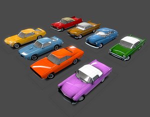 Low poly cars pack