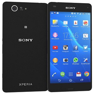 sony xperia z3 compact 3d model