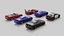 Sports Coupe Car Set Realistic and Game Ready Asset