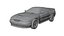 Sports Coupe Car Set Realistic and Game Ready Asset