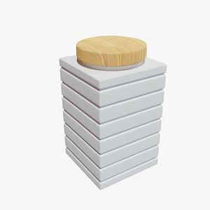 Jar with Wooden Cover