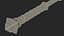 3D Double Bladed Battle Axe model