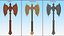 3D Double Bladed Battle Axe model