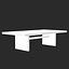 Tavolo in legno Low Poly