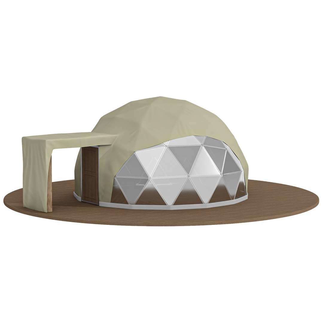 Eco Living Domes 3D model preview