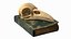 Dark Academia Book with Bird Skull model