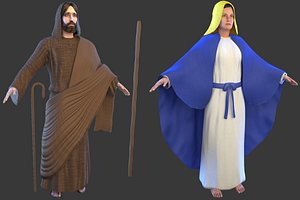 jesus christ virgin mary model